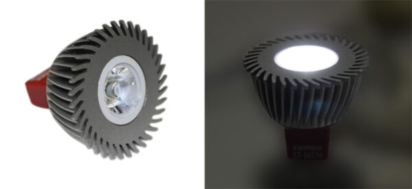 LED Λάμπα Ισχύος MR16 3W 12VAC/DC 1Led 10° Ψυχρό 6200Κ