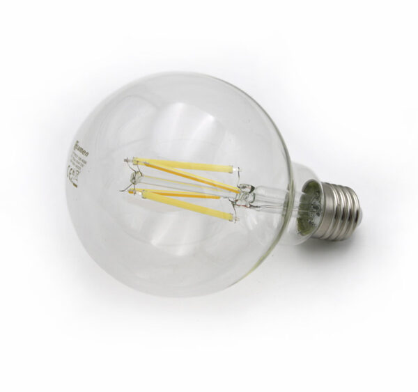 LED Λάμπα COG GLOBE Φ95 Διάφανο Ε27 12W 230V Λευκό 4000K