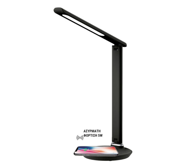 LED Φωτιστικό Γραφείου 7W 230V/5VDC CCT Μαύρο