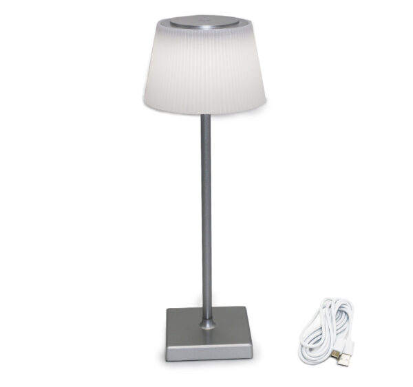 LED Πορτατίφ PC ΕΠΑΝΑΦΟΡΤIZΟΜΕΝΟ CCT 4W USB 5VDC DIMMABLE Ασημί
