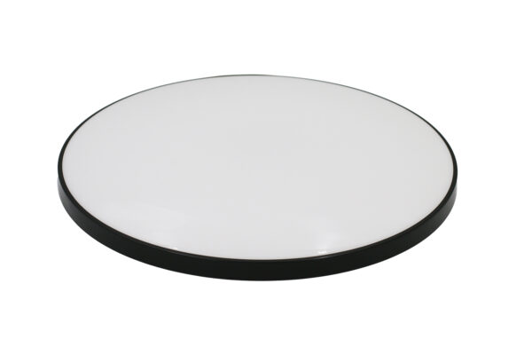 LED Πλαφονιέρα PC Στρογγυλή Φ:370mm 24W 4000K IP44 Μαύρη