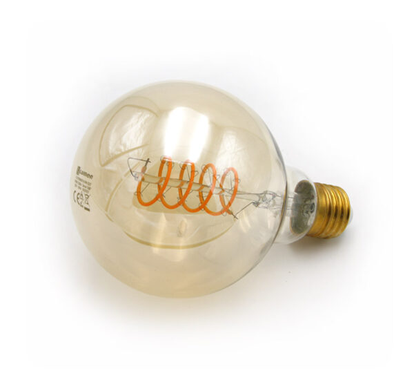 LED Λάμπα COG SPIRAL GLOBE Φ95 Ε27 6W Ντιμαριζόμενη Μελί 1800Κ