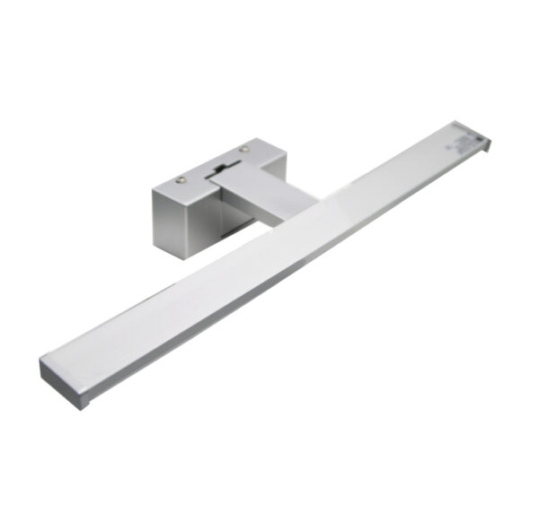 LED Φωτ.Λουτρού Αλουμινίου & PC 12W 4000K Χρώμιο 60cm IP44 με Βάση