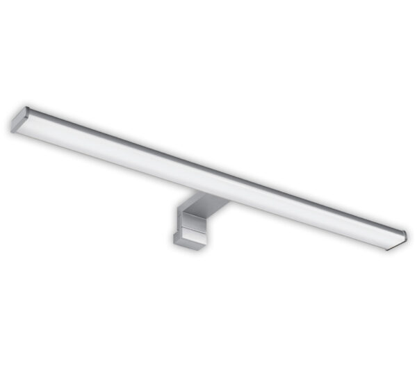 LED Φωτιστικό Λουτρού Αλουμινίου & PC 60cm 12W IP44 4000K Ασημί