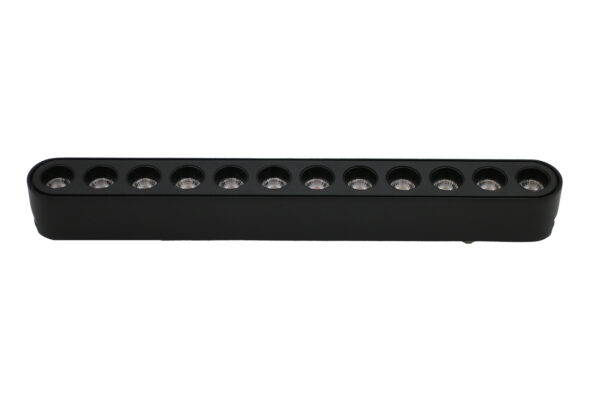LED ΦΩΤΙΣTIKO Ράγας Ντιμ. Μίνι 12W 40VDC 36° 4000K Μαύρο