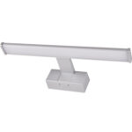 LED Φωτ.Λουτρού Αλουμινίου & PC 8W 4000K Σατινέ 40cm IP44 με Βάση