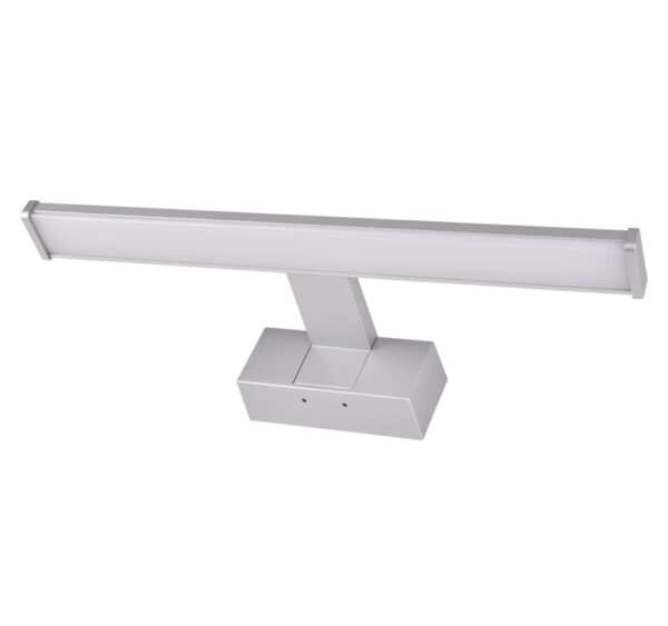 LED Φωτ.Λουτρού Αλουμινίου & PC 8W 4000K Σατινέ 40cm IP44 με Βάση