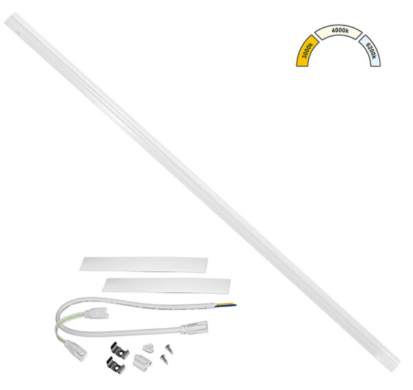 LED Φωτιστικό Κουζίνας T5 120cm 20W CCT Λευκό