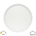 LED Πλαφονιέρα PC BACKLIT Φ283mm CCT 16-20-24W IP40 Λευκή