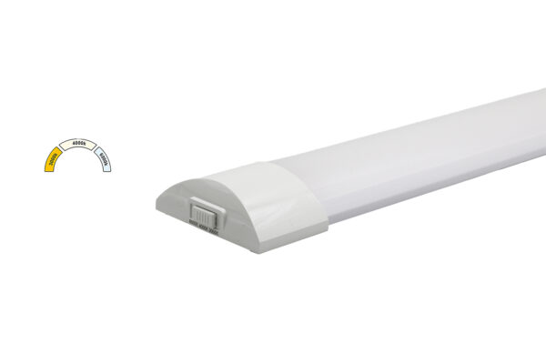 LED Φωτιστικό Οβάλ PC 60cm 18W CCT με Διακόπτη ON/OFF Λευκό