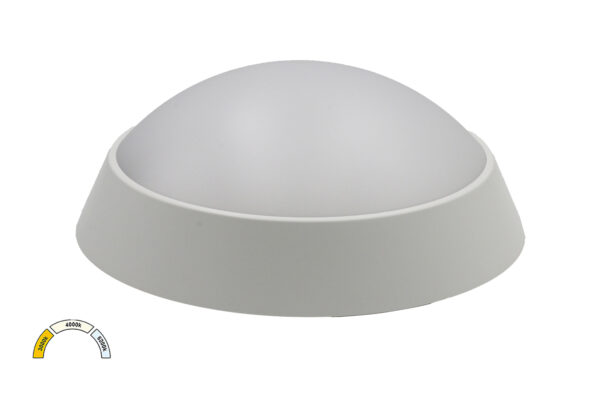LED Πλαφονιέρα PC Στρογγυλή Φ220mm 20W CCT IP65 Λευκή