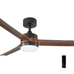 Ανεμιστήρας Οροφής 35W Φ1.32m LED 22W με Τηλ/Ριο ABS Πτερ.Καρυδια