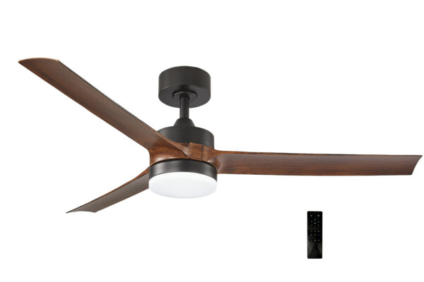 Ανεμιστήρας Οροφής 35W Φ1.32m LED 22W με Τηλ/Ριο ABS Πτερ.Καρυδια