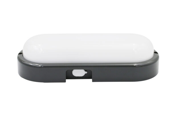 LED Απλίκα PC Οβάλ 100x230mm 20W CCT IP65 Γραφίτη