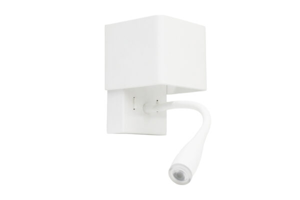 LED Απλίκα & Σποτ Τοίχου TEΤΡΑΓΩΝΗ 9W Λευκή