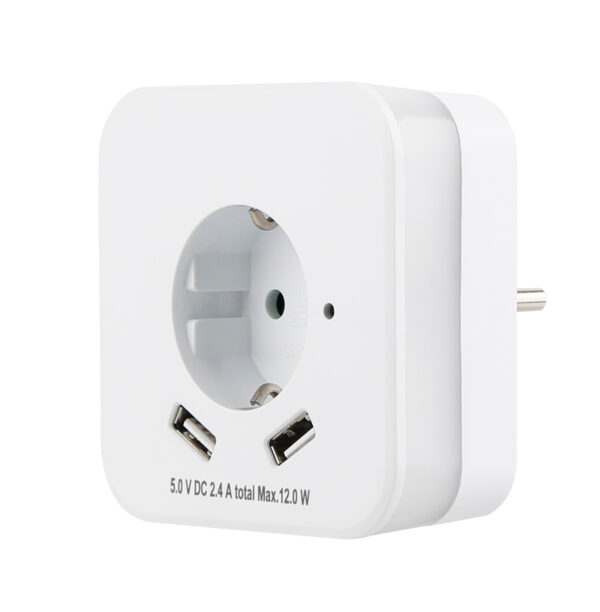 Λαμπακι NYKTOΣ και Πρίζα με Φωτοκύτταρο και USB