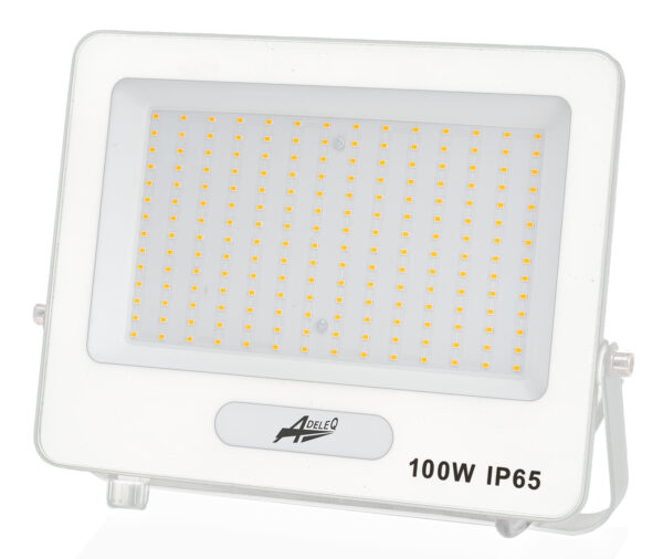 Προβολέας LED 100W 230V 3000K και για Ανιχνευτή Κινης.ΙΡ65 Λευκός