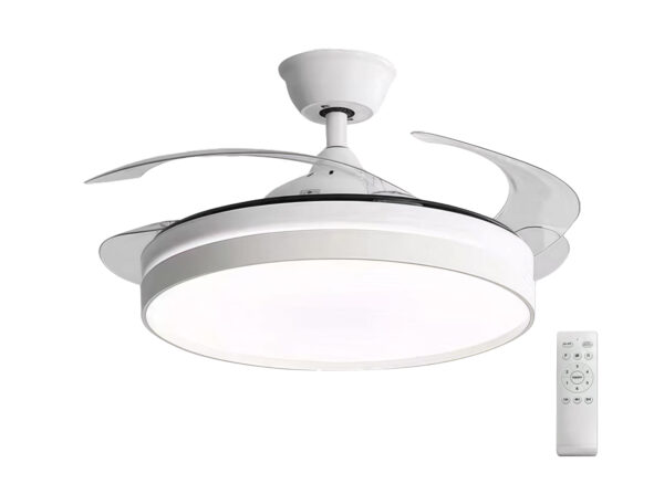 Ανεμιστήρας Οροφής 32W Φ106cm LED 36W CCT με Τηλ/Ριο PC Λευκός