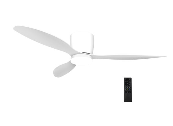 Ανεμιστήρας Οροφής 30W Φ1,32m LED 22W με Τηλεχ/Ριο ABS Λευκός