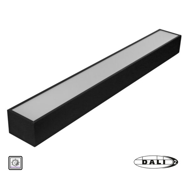 Φωτιστικό LED Αλουμ.Γραμμικό 18W DIM.DALI 230V 3000K 60cm Μαύρο