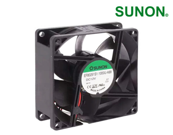 ΑΝΕΜΙΣΤΗΡΑΣ 80X80X25 12VDC ΚΟΥΖΙΝΕΤΟ ΚΑΛΩΔΙΟΥ EF80251S1 HIGH SUNON