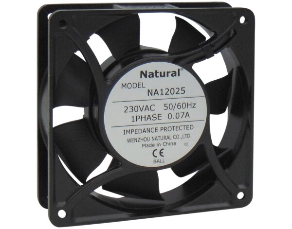 ΑΝΕΜΙΣΤΗΡΑΣ 120X120X25 230VAC ΡΟΥΛΕΜΑΝ ΚΑΛΩΔΙΟΥ 12025-230BH NAL
