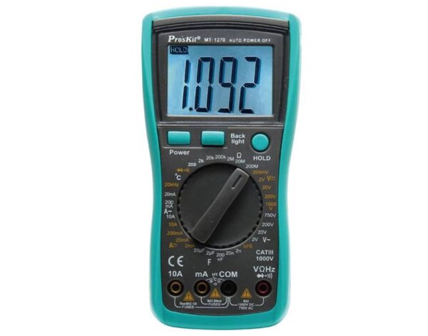 Πολύμετρο Ψηφιακό Πλήρες + Θερμοκρασία MT-1270 S/PRO'SKIT