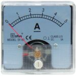 Όργανο Πίνακος Αμπερόμετρο Αναλογικό DC 60X60 0-5A SF-60 SFM