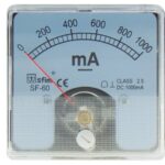 Όργανο Πίνακος Αμπερόμετρο Αναλογικό DC 60X60 0-1000mA SF-60 SFM