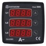 Όργανο Πίνακος Αμπερόμετρο Ψηφιακό AC 72X72 μέσω Μετασχηματιστή /5A 3Φ DA-0303 DATAKOM