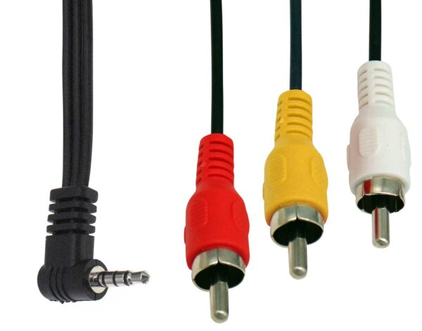 ΚΑΛΩΔΙΟ ΗΧΟΥ 3.5mm 4C ΑΡΣΕΝΙΚΟ ΓΩΝΙΑΚΟ ΣΕ 3 RCA ΑΡΣΕΝΙΚΑ 3m J1902-007 BLS OWI