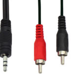 ΚΑΛΩΔΙΟ ΗΧΟΥ 3.5mm STEREO ΑΡΣΕΝΙΚΟ ΣΕ 2 RCA ΑΡΣΕΝΙΚΑ 1.5m OD2.8 XJ-Q010 BAG LZ FEV