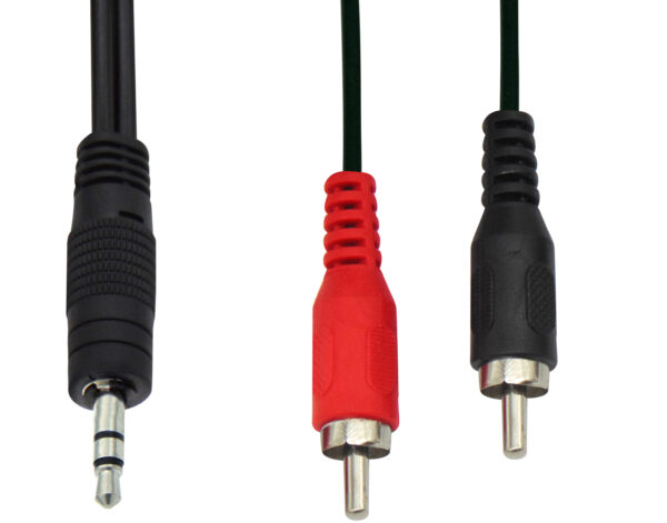 ΚΑΛΩΔΙΟ ΗΧΟΥ 3.5mm STEREO ΑΡΣΕΝΙΚΟ ΣΕ 2 RCA ΑΡΣΕΝΙΚΑ 1.5m OD2.8 XJ-Q010 BAG LZ FEV