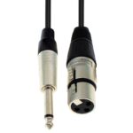 ΚΑΛΩΔΙΟ ΗΧΟΥ 6.3mm MONO ΑΡΣΕΝΙΚΟ ΣΕ CANON 3P ΘΗΛΥΚΟ 1.5m ΤΥΠΟΥ NEUTRIK XC0026 VIC BAG OWI