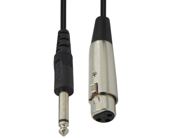 ΚΑΛΩΔΙΟ ΗΧΟΥ 6.3mm MONO ΑΡΣΕΝΙΚΟ ΣΕ CANON 3P ΘΗΛΥΚΟ 5m CN6.3-5M-FE VIC BAG OWI