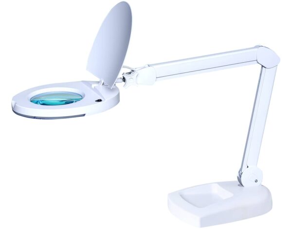 Φακός Μεγεθυντικός Επιτραπέζιος LED (5X) 8W 650LM με Καπάκι 6025-8-6 Σετ 2 Τεμαχίων BYN