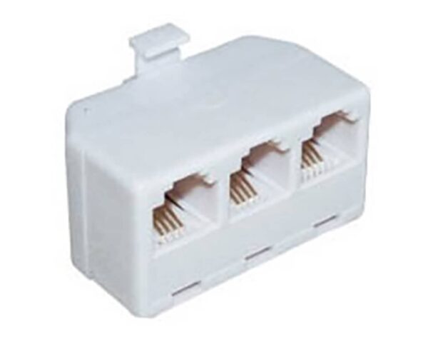 ADAPTOR Τηλεφωνικό 6P4C Αρσενικό σε 3 Θηλυκά COMP