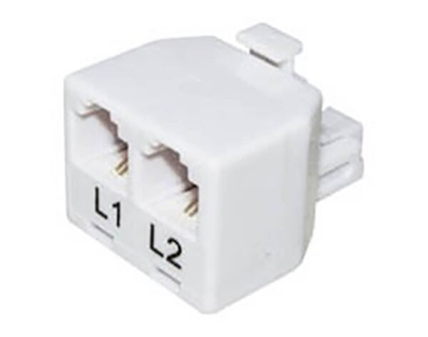 ADAPTOR Τηλεφωνικό ΔΙΑΧΩΡΙΣΤΗΣ 2 ΓΡΑΜΜΩΝ Αρσενικό σε 2 Θηλυκά T201-02 (303) COMP