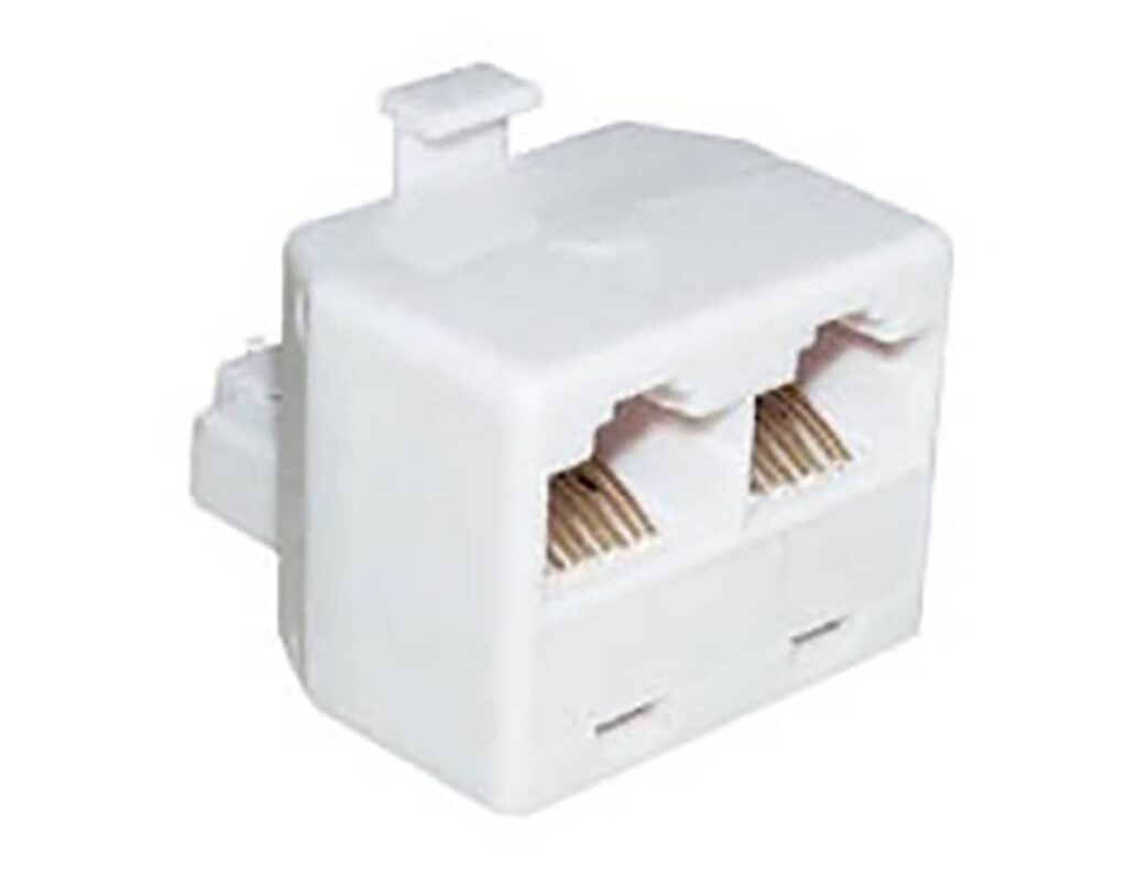 01.074.0122 ADAPTOR Τηλεφωνικό 6P2C Αρσενικό σε 2 Θηλυκά Τ201-02 (ΥΗ202) COMP - Image 1