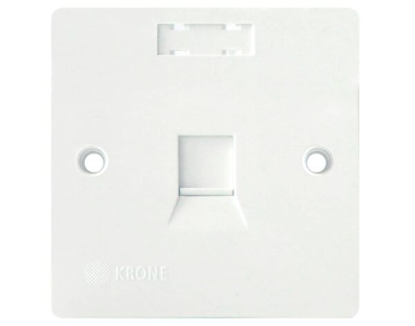 Πρόσοψη Πρίζας Δικτύου 1P 86X86 με JACK CAT 5e FTP 65401154 KRONE