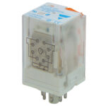 RELAY Τύπου Λυχνίας 8P 24V AC με LED RCP RGN