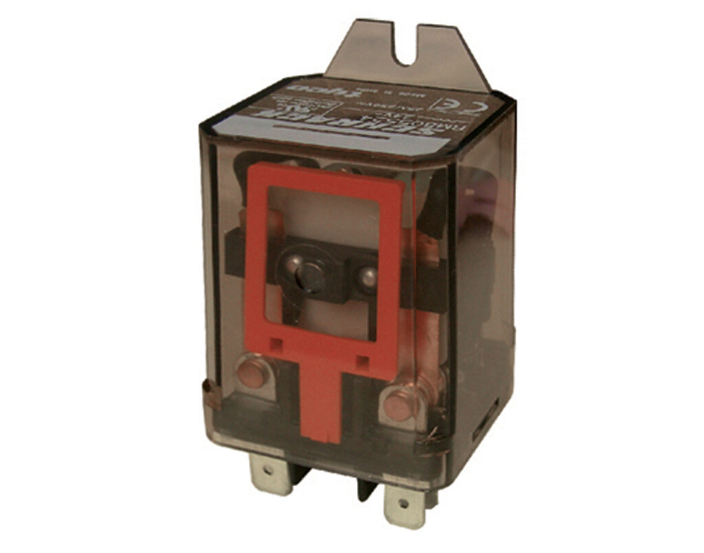 01.077.0495 RELAY Υψηλών Ρευμάτων 3P 24VAC 16A 3CO FASTON RM703524 TYC - Image 1