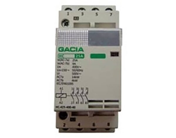 RELAY Φορτίου Ράγας 4P 4NO 25A 230VAC HC-4-25-230-4-0 GAC