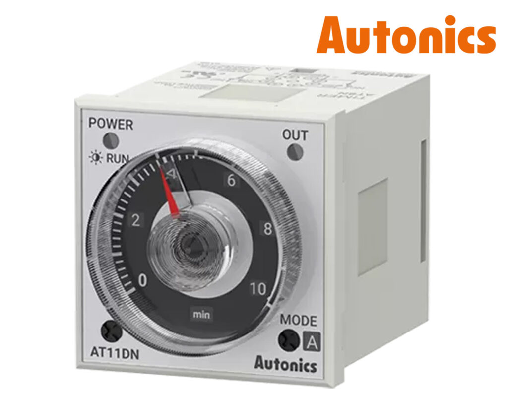 01.077.0735 Χρονικό RELAY Πίνακος 11P 6 Λειτουργιών 2C/O 48X48 12VDC AT11DN-1 AUTONICS - Image 1