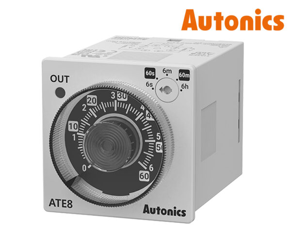 Χρονικό RELAY Πίνακος 8P DELAY ON 0.06sec-6hours 2C/O 48X48 100-240VAC/24-240VDC ATE8-46D AUTONICS