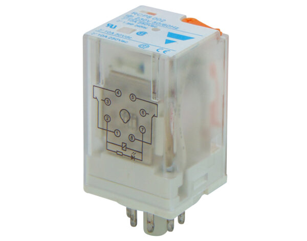 RELAY ΤΥΠΟΥ ΛΥΧΝΙΑΣ 8P 12V AC ΜΕ LED RCP RGN
