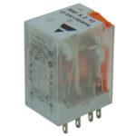 RELAY ΜΕΣΑΙΟ 2P 12V DC SOLDER ΜΕ LED RMI RGN