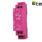 Χρονικό RELAY Ράγας 8 Λειτουργιών 1C/O 12-240VAC/DC E1ZM10 Ροζ TELE HAASE