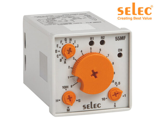 Χρονικό RELAY Πίνακος 8P 10 Λειτουργιών 2C/O 48X48 20-240VAC/DC 55MF-P8 SELEC