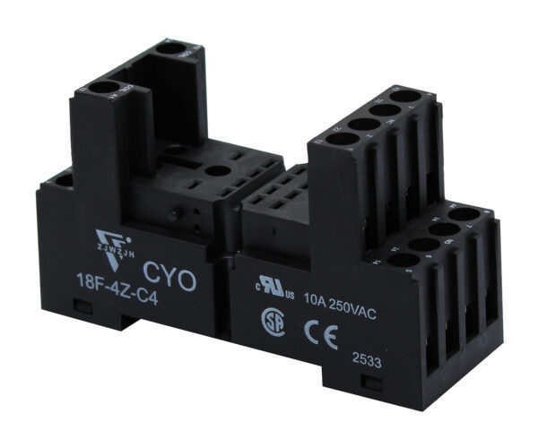 ΒΑΣΗ ΡΑΓΑΣ 4P ΓΙΑ RELAY ΜΕΣΑΙΟ ΜΑΥΡΗ CST-S14F2 (18F-4Z-C4) CYO